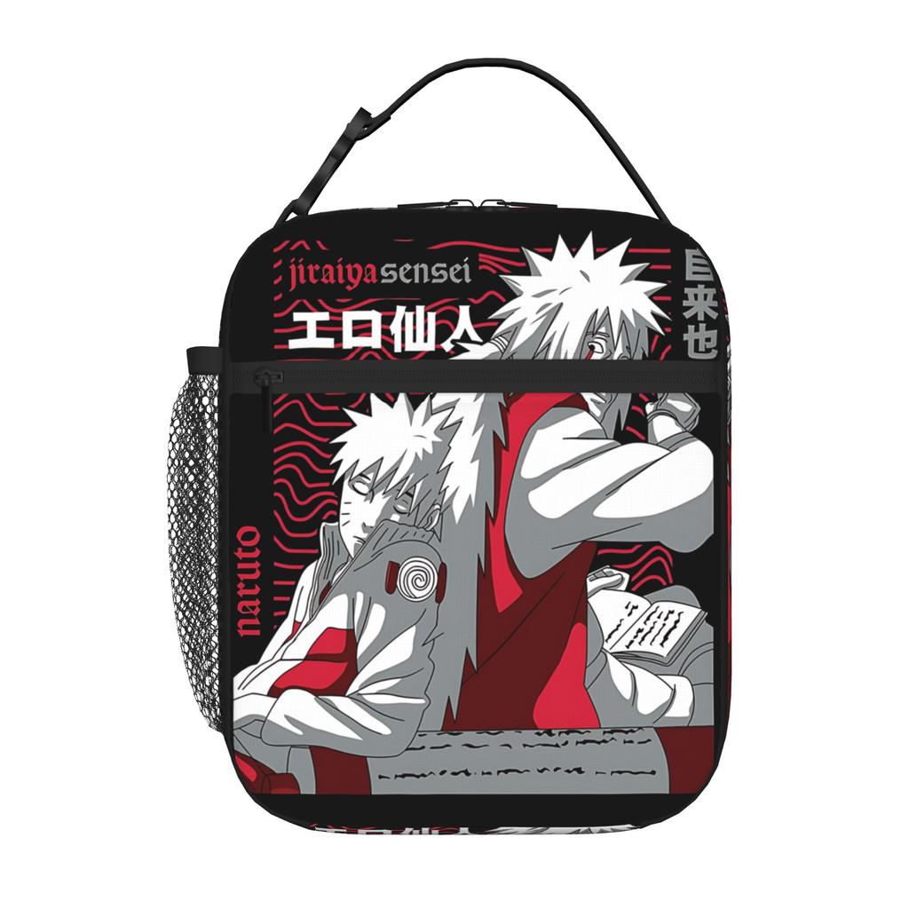 Naruto Anime Comic Insulated Lunch Bag Ice Pack Rice Bag  Bolsa Student Bento Lunch Handbag Insulation