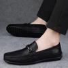 Fashion High-quality Business Affairs Loafers Shoes Casual Leather Shoes Men's Slip On Flat Shoes Driving Footwear Breathable Moccasins