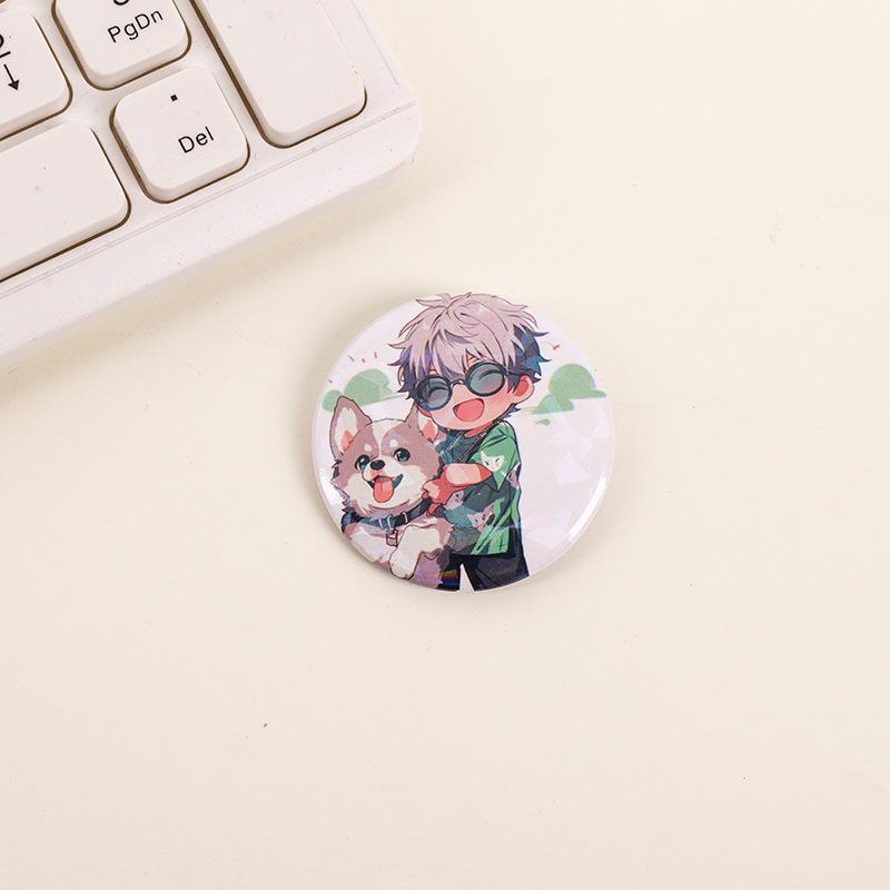 Gojo Satoru Keychain & Jujutsu Kaisen Frosted Badges
