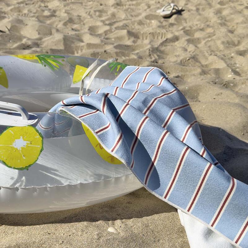 Preppy Stripe Beach Towel 65x140cm