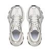 Li Ning Slip Resistant, Abrasion Resistant, Breathable Low top Chunky Sneakers Women's White Silver AGCW056-8
