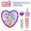 Shobido Kimi To Idol PreCure Sparkling Heart Case Cosmetic Set (Ring, Nail Polish, Lip Gloss)