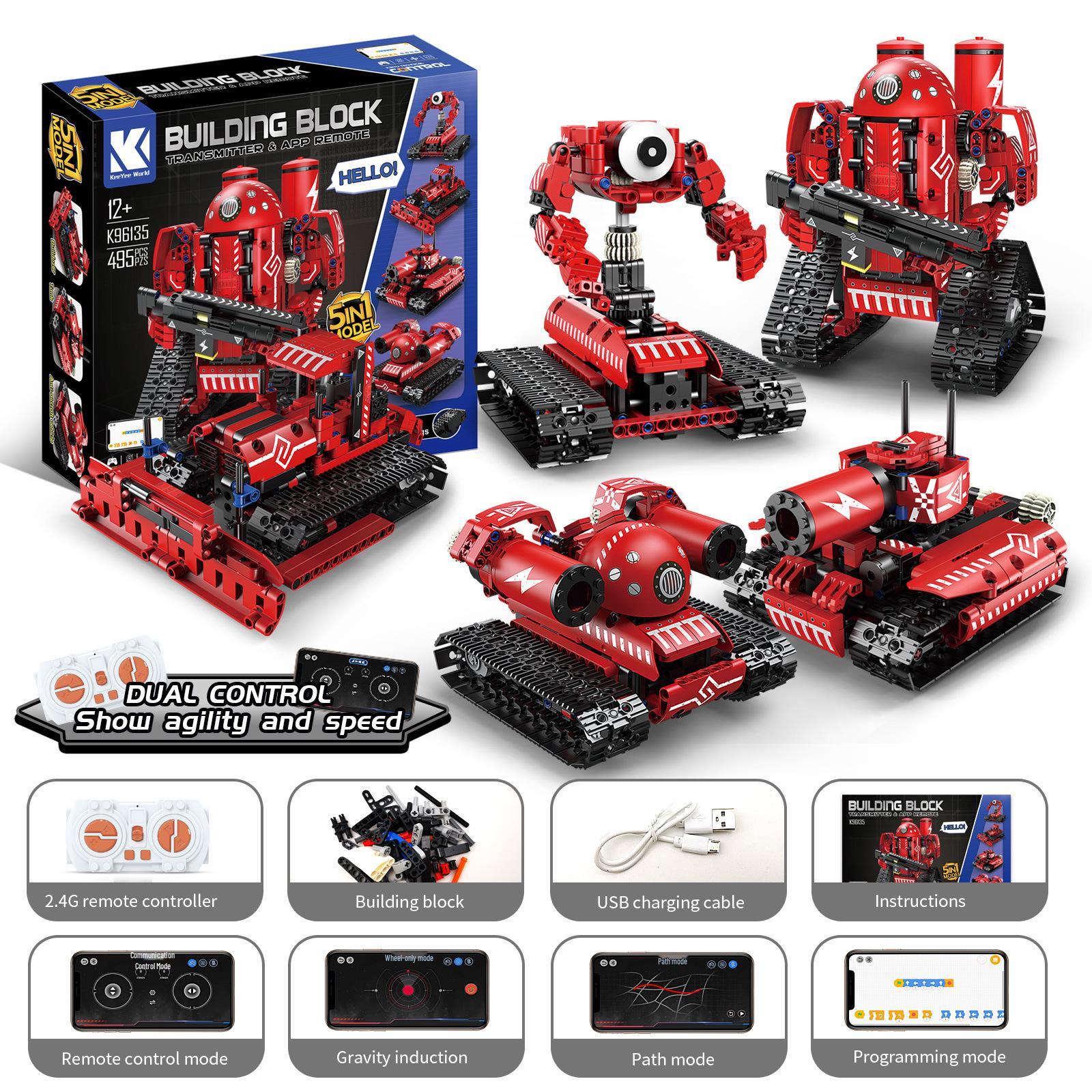 Cross-Border Remote Control Programmable Robot Building Kit