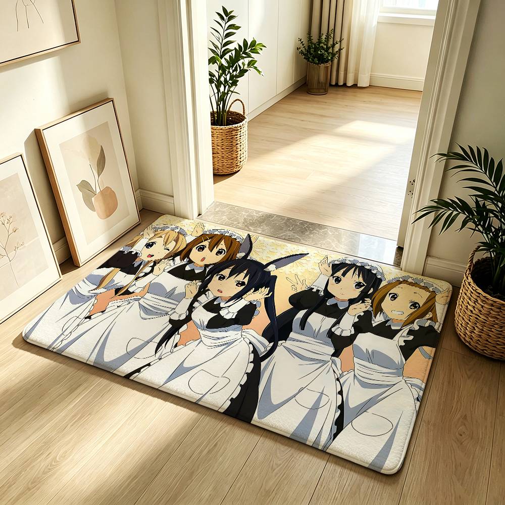 Anime K-K-ON! Carpet Bathroom Anti-slip Mat Door Mat Home Decoration Mat Entrance Door Mat Scratch-resistant Door Mat