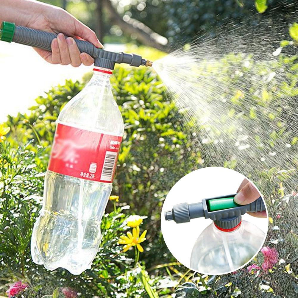 Manual Sprayer Adjustable High Pressure Air Pump Nozzle Drink Bottle Spray Head Garden Watering Supplies Irrigation Sprinkler Garden Tool