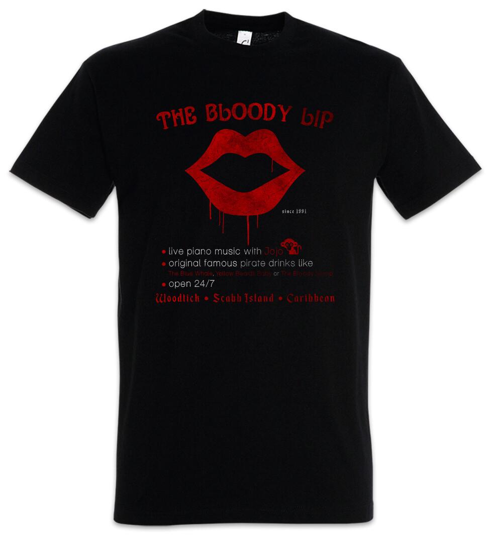 The Bloody Lip T-Shirt The Game Secret of Monkey East Logo Island Symbol Sign 2XL