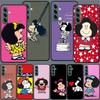 Süße Mafalda Handyhülle für Samsung Galaxy A54 A34 A24 A14 A04 A04S A12 A22 A32 A52S A72 A53 A33 A23 A13 4G A73 A42 5G Hülle