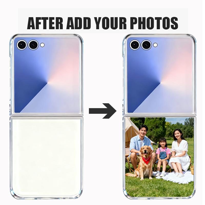 

Чохол для складаного телефону DIY Po для Samsung Galaxy Z Flip 7 6 5 4 3 5G Z Flip 7 FE Персоналізоване зображення Тверда полікарбонатна кришка Galaxy Z Flip7 FE