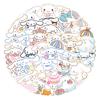Cinnamon Dog Cartoon Graffiti Stickers - 60 Sheets for DIY Decorative Stationery