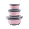 Camping With Lid Collapsible Bowl Sets Lunch Box Food Storage Container Folding Bowls Tableware