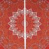 Bless International Beautiful Indian Bohemian Psychedelic Hippie Tree of Life Window Curtain Panels for Bedroom, Living, Balcony (Red Star)