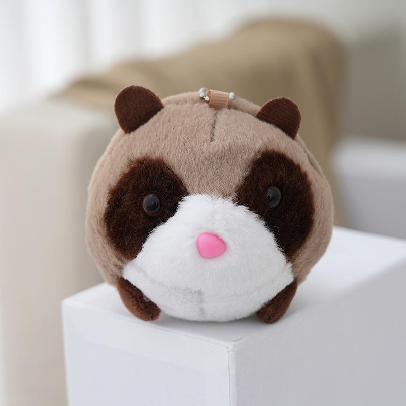 

Koala Fluffy Plush Toy Keychain Cute Rabbit Fur Bag Charm Raccoon Design