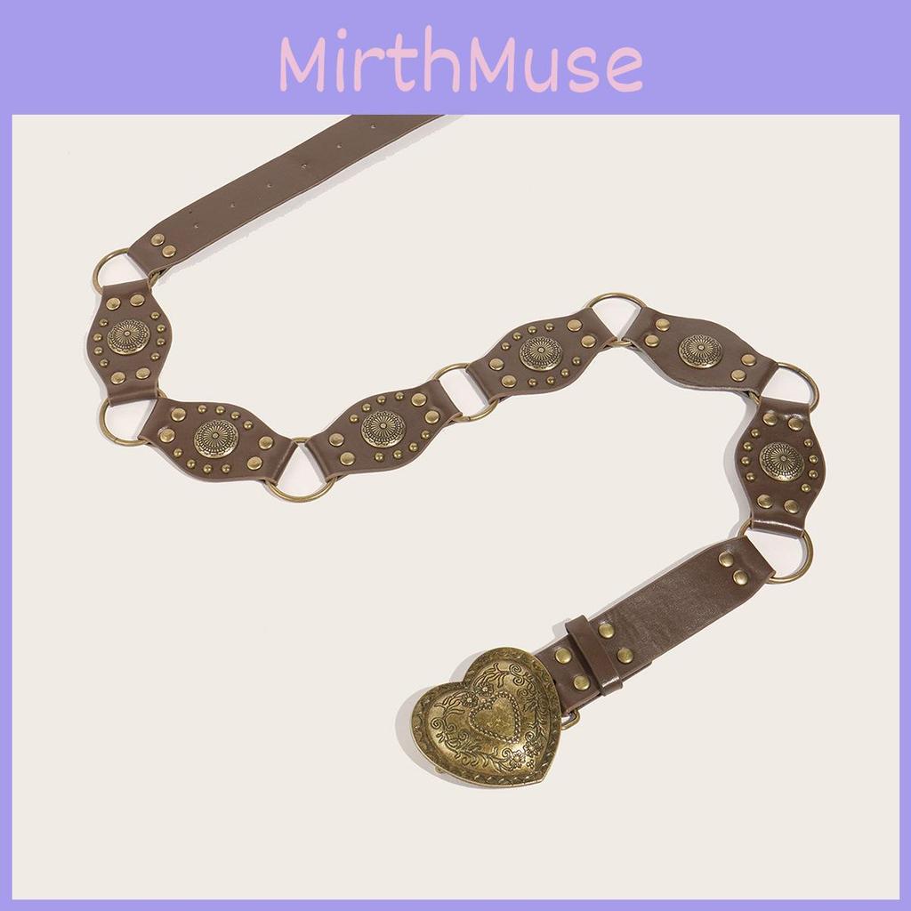 Edgy Urban Hollow Ring Pu Leather Belt With Metal Clasp For Trendy Female Fashion