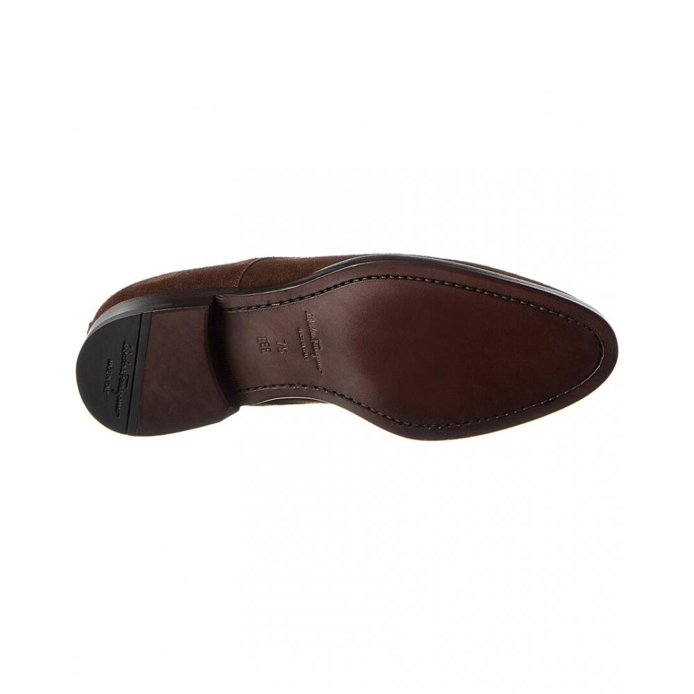 Ferragamo Salvatore Ferragamo Suede Loafer Brown