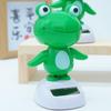 Dashboard Figurine Solar Shake Head Frog Toy Car Decor Cartoon Animal Decor Accessory Gift