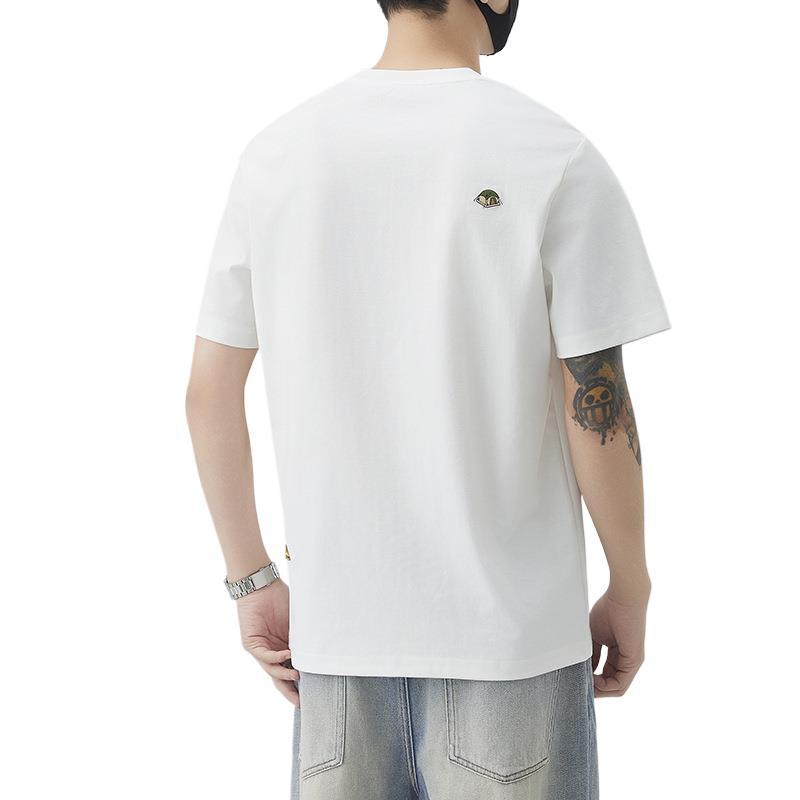 New Summer Embroidered Short-sleeved T-shirt Men's Summer Men's T-shirt