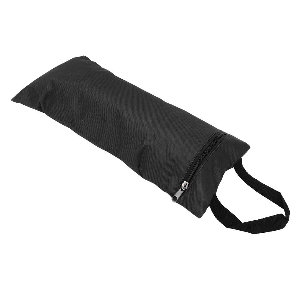 Yoga Sandbag 3 Colors Zippered Design Oxford Cloth Material Rollable Foldable Weighted Fitness Bag for TrainingBlack 41.5x18 Cm