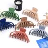 Summer Frosted Solid Color Grab Clip, Large Hair Grab, Fashionable Shower Clip