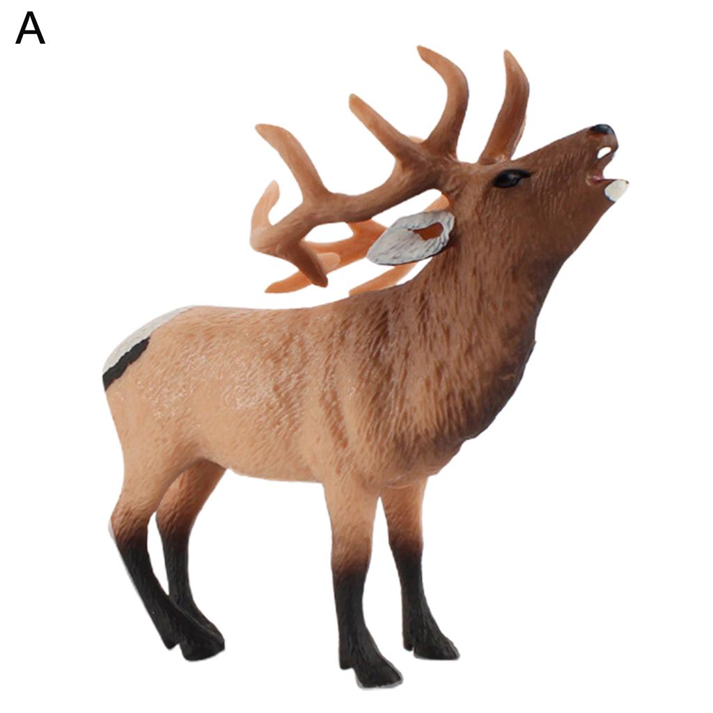 Animal Figurine Realistic Alpaca Goat Deer Ostrich Horse Forest Woodland Creatures Figure Kids Educational Wild Animal Toy