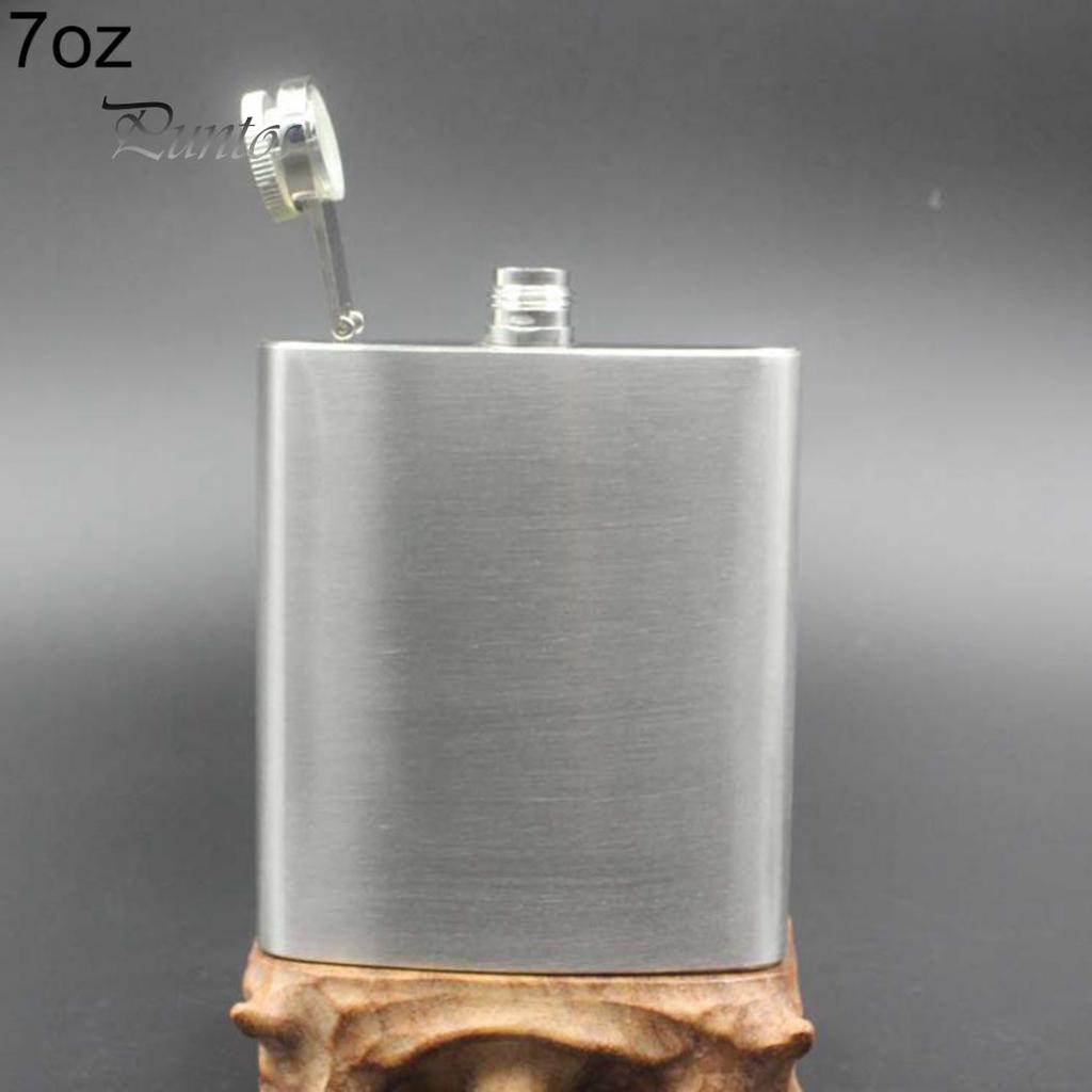 4 5 6 7 8 10 Oz Vodka Whiskey Alcohol Hip Flask Cap Funnel