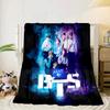 Colorful kpop Artwork Blanket Flannel Blanket for bed, sofa, Camping, Hiking, Picnic Essentials, gift for family Fan gifts