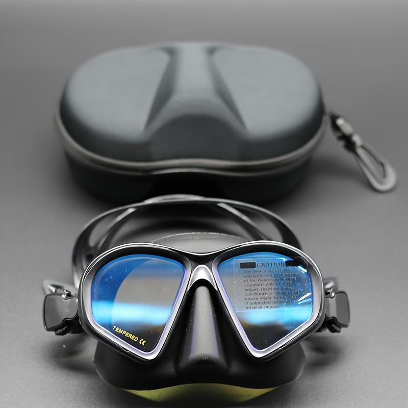 Professional Wet Low Volume Freediving Mask, Tempered Glass Dive Mask, J-Type Diving Mask, Snorkel Set, Diving, Swimming, Snorkeling, Mask