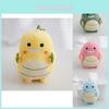 Adorable Plush Dinosaur Keychain Cute Fat Ball Dinosaur Backpack Accessory Soft Pp Cotton Stuffed Animal