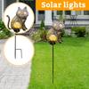 Catshaped Solarpowered Patio Light, Outdoor  Light, Garden Decoration.