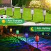 1/2/4pcs New Solar Energy Hollow Projection Lawn Lamp Courtyard Waterproof LED Landscape Lamp Outdoor Garden Floor Insertion Lamp Holiday Lighting
