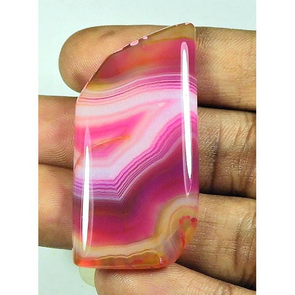 79Cts. Dyed Onyx Agate Fancy Shape Cabochon Loose Gemstone 25X51MM SK-4359