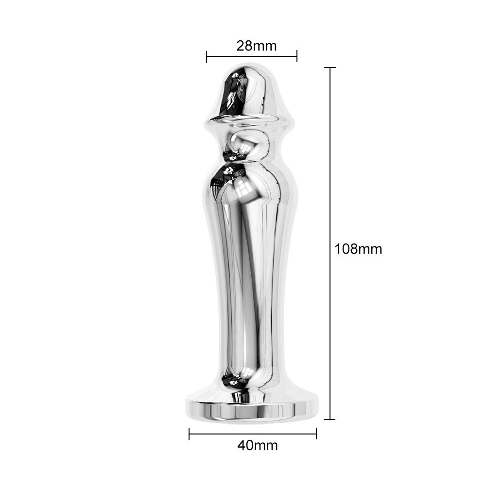 10 Frequency Vibration Charging Butt Plug Prostate Massage Vibrator Stainless Steel Anal Vibrators Adults Sex Toy For Men Women