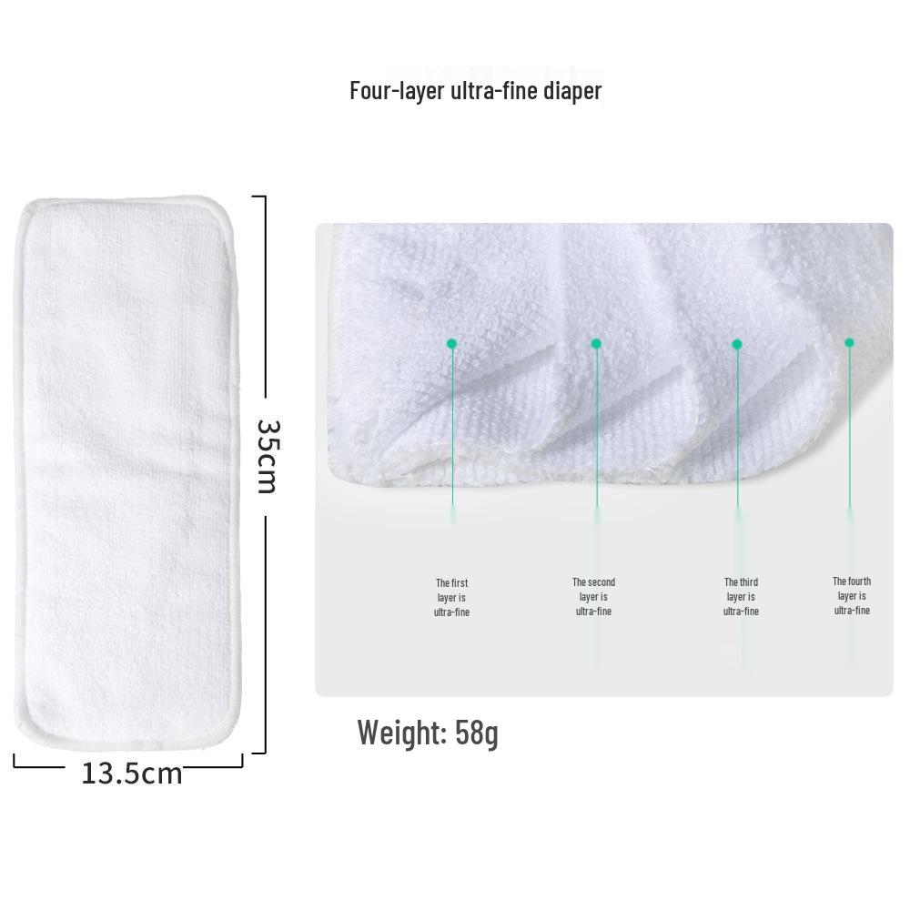 

Дышащие Моющиеся Детские Подгузники и Вкладыши из Микрофибры 17*41cm (3-6 years)