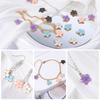 Metal Oil Drip Enamel Flowers Assorted Colors Mixed Petals Craft Charms Bracelets Pendants  DIY Jewellery Making Accessories