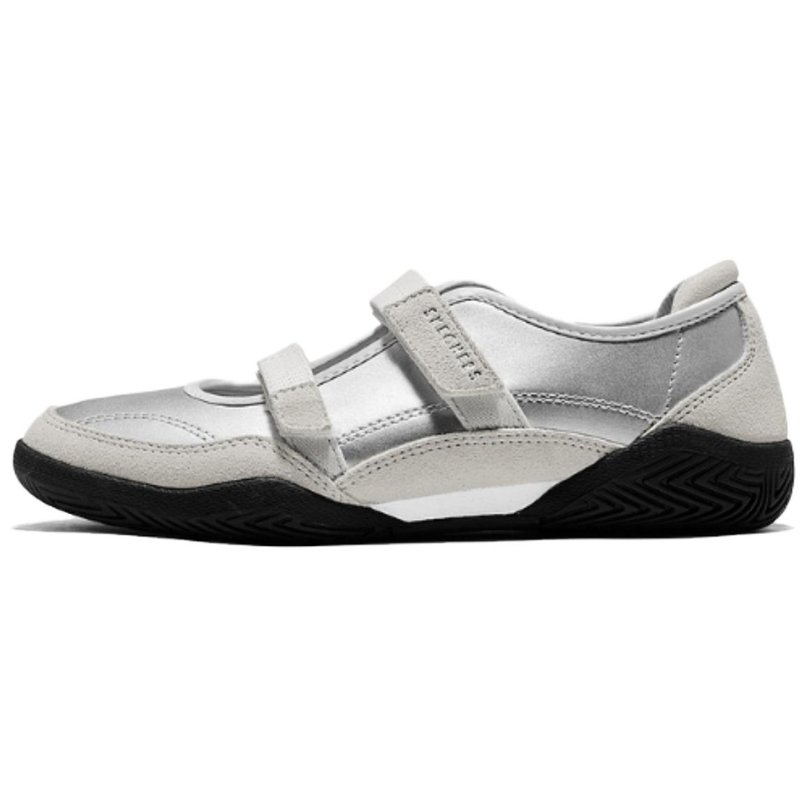 Skechers Street Comfortable Versatile Flat Mary Jane Shoes Women shoes Silver 190167-SIL 35