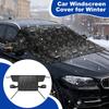 Car Windshield Cover Waterproof Windproof Protector Winter Car Oxford Fabric Ice Rain Cover for Vehicle Motorcycle Sedan Pickup