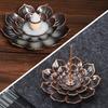 Incense Holder for Sticks,Incense Burner, Lotus Detachable Ash Catcher for Home Decor,Yoga SPA Fragrance Accessories