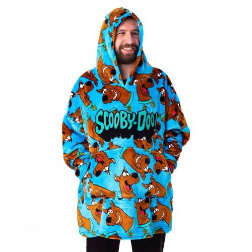 Scooby Doo Men's All-Over Print Blanket Hoodie