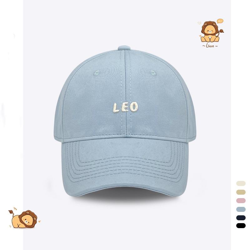 Letter simple plain baseball cap children spring and summer sunshade sunscreen face small casual cap couple