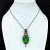 Chrome Diopside Handmade Gemstone Pendant, 999 Copper Wire Wrapped Pendant, Unique Design Jewelry Pendant