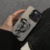 Creative Cross Lion Pattern Phone Case Suitable for iPhone 17 16 15 14 13 12 11 Pro/Max/Plus Anti Drop and Shockproof Back Cover