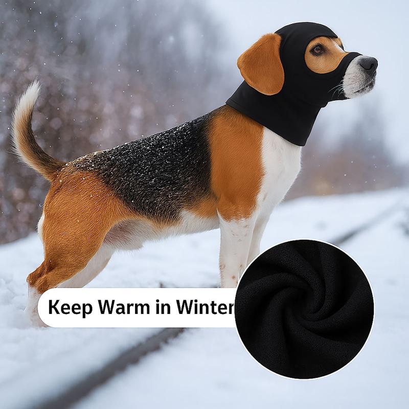 Pet Head Circumference Dog Soothing Head Cover Mask Noise-Proof Ear Cups Outdoor Keep Warm Anti-Freezing Decompress Headgear