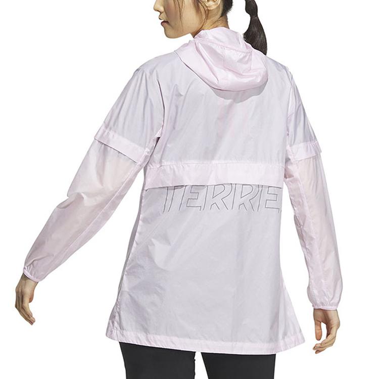 Adidas Jackets Women's Pink Hooded Moderate Other IL3807