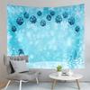 Snowflake Snowfall Tapestry Happy Christmas Tapestry Snowman Tapestry Wall Hanging Tapestries Art Decor Living Room Bedroom Dorm