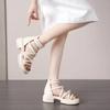 Fashion Roman Women Sandals Hot Sale Adult Shoes for Women Slip-On Solid Cross-tied Women's Sandals Sandalias De Mujer