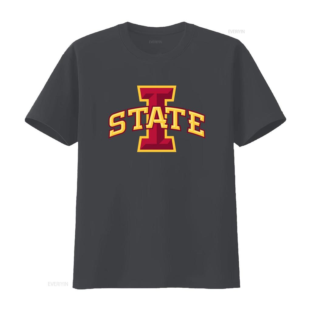 Iowa STATE Koszulka Softstyle Ubrania College'owe Duch Szkoły Fan Stylowy Design vintage Prana Góra Do Codziennego Noszenia z grafiką