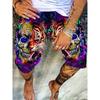 Calções de praia casuais estampados para homem