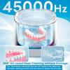 Ultrasonic Retainer Cleaner 45kHz, 250ML Portable Ultrasonic Cleaner, Professional Retainer Cleaner Machine for Dentures, Mouth Guard, Aligner and