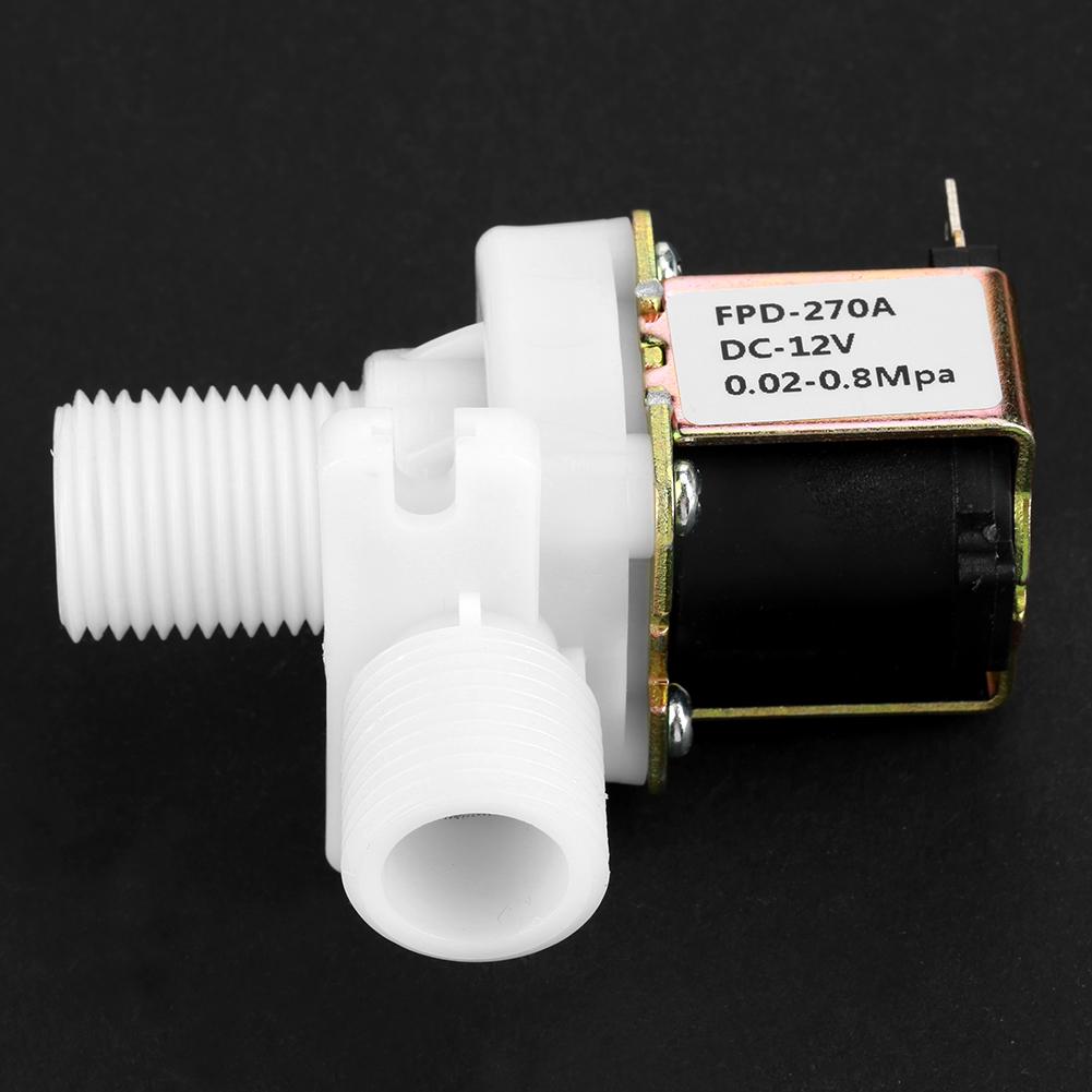 DC 12V DN15 G12 Plastic Electromagnetic Valve Normally Closed Water Inlet Switch
