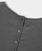 Yujen Cowl Neck Draped Belted Blouse_Charcoal Gray
