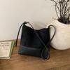 PU Shoulder Bag for Women with Suede and Smooth Panel Design Ideal for Daily Use Work